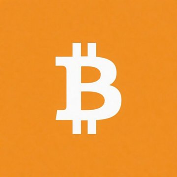 The image features an orange background with a white Bitcoin logo placed at the center. Below the logo, there is text that reads, "Bitcoin will reach over $1,000,000," and the phrase "Eric Trump says Bitcoin." The text appears to be from a different source or platform than the original text on the Bitcoin logo.