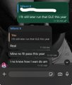 A mobile chat interface screenshot where a contact named 'Marcus' sends messages including 'I'll add water but that nfts they pay' and 'wait me and your friend nelson want you to break that down for me'.