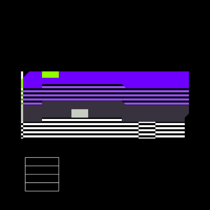 The image features a graphic design with a purple, black, and white striped background that appears to be a poster or advertisement for an item. The text "Alternate 117v1 by Kim Asendorf Sold for 0.701 WETH on OpenSea Seller: 0x1c0f...06c7 Buyer: 0xfde1...bf84 opensea.io/item/ethereum" is displayed, which seems to be a description or information about the item being advertised. The image also includes a small white box with a green border and a line of text that reads "raster.art/token/ethereum".