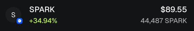 ids.com/spark is displayed on a black background, with the price of $89.55 and the number of shares remaining at 4,837.