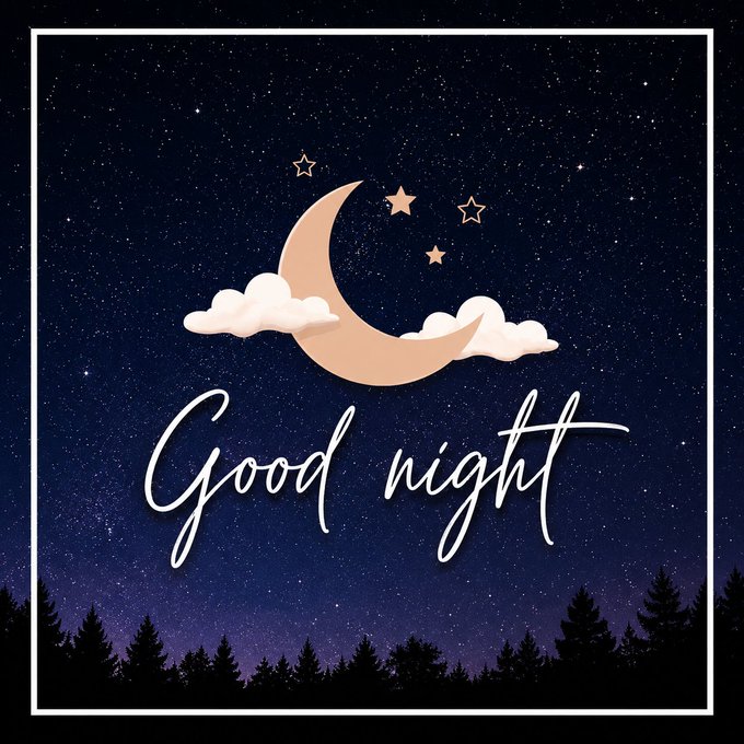 The image features a night sky with stars and a crescent moon. The phrase "Good night X fam!" is written below the celestial scene. The caption also includes the words "The best projects are the ones solving real problems." This message seems to be related to the content of the image, possibly encouraging users to focus on meaningful or useful projects rather than just entertainment or leisure activities.