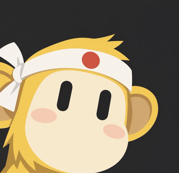 A Super Smash Bros.-style emoji icon of Isabelle from Animal Crossing, featuring blonde hair, a white bow, and a neutral expression on a black background.