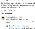 A Vietnamese Facebook post showing an announcement that the CH_JR_cat_min memecoin on Pump.fun will be migrating to Letsbonk on October 10, 2026.