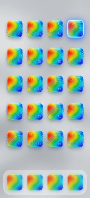 The image features a grid of 24 colorful squares, each with a different color - red, orange, yellow, green, blue, purple, pink, and white. The squares are arranged in four rows of six, creating a vibrant rainbow effect across the screen. The background is a light gray color that contrasts with the colorful squares. The image also includes text that reads "this is how my weekend timeline looks like on Base App who's still grinding mini-apps / trading this weekend on Base?".