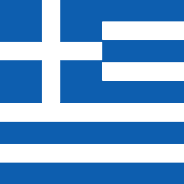The image features a blue and white flag with Greece's national emblem, which includes a cross and two horizontal stripes of blue and white colors. The text "BREAKING: Greece'S former Finance Minister Yanis Varoufakis owned 2,000 BTC. He donated it all. Said he opposed Bitcoin's underlying philosophy and called it oligarchic." is present in the image. This suggests that there might be a connection between the flag design and the post about cryptocurrency. The flag's colors and symbols could be interpreted as representing the Greek economy or financial system, which has been associated with Bitcoin's supporters.