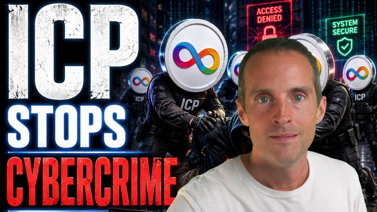 The image features a man wearing a white shirt, with an overlay of text that reads "ICP stops cybercrime". The background shows several police officers dressed in black uniforms standing behind him. There are also other people visible in the scene, but they do not appear to be directly involved with the main subject matter.
