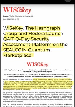In the given image, there's a paper posted with an article that discusses the launch of Qait 'Day'. The primary points about this event are that a group called WISC key has been created for its use during these activities. It also mentions that a Qiskit Quantum Platform is going to be provided on the SEALcoin Quantum Marketplace, and that there's some information about the Quantum Cryptography application developed by the WISC Group in 2017. The focus of this text seems to revolve around the launch event and Qait 'Day' itself.