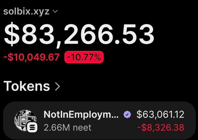 The image shows a screenshot of a wallet app with a cell phone screen displaying the wallet's financial transactions. The main text indicates that $8,300 was spent using a mobile device, while only $9,240 has been earned from the same transaction. The wallet is now worth over $18K, as indicated by the updated value on the application. Additionally, the post mentions that someone advised him to lock in his investment and shares a personal message about him listening to this advice.