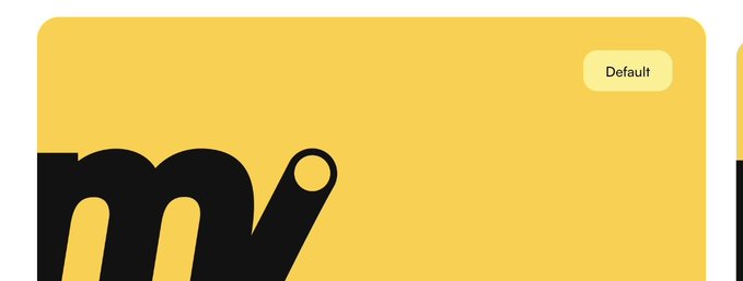 The image features a yellow rectangle with black text that reads "m" at the top of the frame. Below this, there are two more lines of black text that say "still very bullish on @moovexyz". The background color is white, providing contrast for the bold black text.