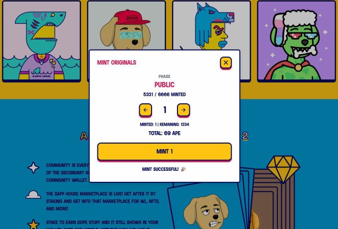 The image shows a screenshot of an online auction platform where a dog picture has been posted for sale. The auction page displays the details of the item, including its price and the number of coins needed to bid on it. The bidding process seems to be in progress, with multiple bidders competing against each other to win the item.