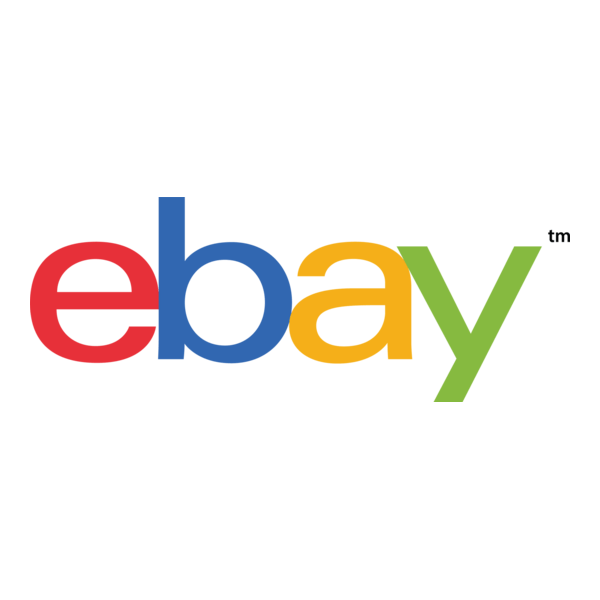 The official eBay logo displayed in its signature multicolored letters (red 'e', blue 'b', yellow 'a', green 'y') with a trademark symbol.