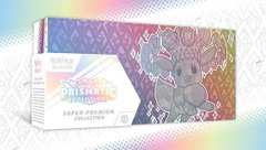 The image shows a Pokémon Trading Card Game: Scarlet & Violet Supercharged Styles Collection (SPC) booster box featuring a colorful holographic bunny Pokémon design. The user humorously complains about being woken at 3am by a notification that SPC boxes had just dropped, only to face a frustrating experience trying to purchase one before going back to sleep.