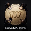 An image of a gold '1W' coin labeled 'Native SPL Token.'