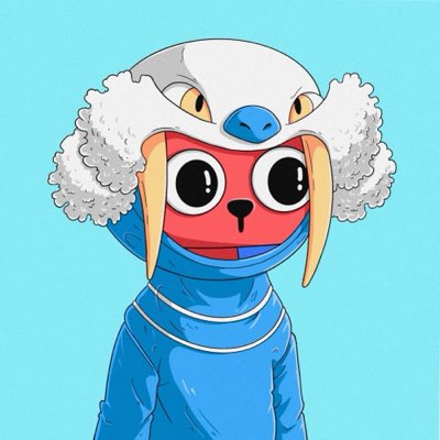 A red cat character wearing a white sheep-like helmet with fluffy wool and a blue suit, serving as a custom $CETS profile picture. The artwork, created by @vutnerable, directly fulfills the request for a personalized pfp that the poster says exceeded their expectations.