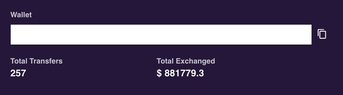 A digital wallet interface displaying 257 total transfers and $881,779.3 total exchanged value, supporting the post's claim of earning XP through Jumper platform transactions that could be eligible for an upcoming airdrop worth approximately $10 per XP point.