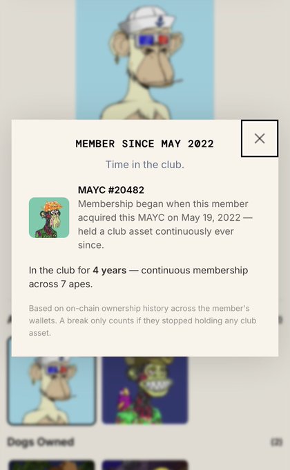 The image shows a screenshot of a social media app, possibly Instagram or Facebook, with an interesting post about a club called "Bays Owned" that has been gaining popularity among its users. The post includes a photo of a monkey wearing sunglasses and a hat, which is likely related to the club's theme. The post also mentions that the club has been in operation for four years and has gained a significant following on social media platforms like Instagram and Facebook.