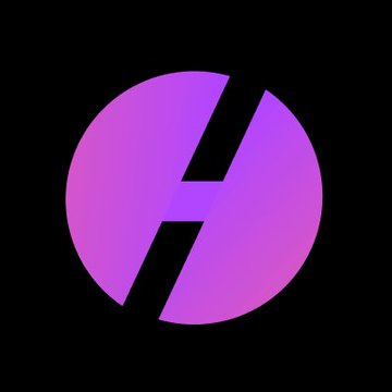 Helio Protocol logo - a stylized 'H' design in purple and pink gradient on a black background.