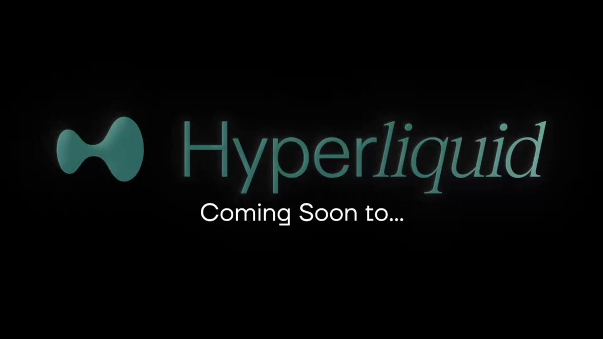 The image features a logo for a company named "Hyper Liquid". The logo consists of two blue circles, one larger than the other, with the word "HYPERLID" written below them. The background of the image is black, which contrasts with the light blue color of the logo and makes it stand out. In the bottom right corner of the image, there's a caption that reads: "What if your Hyperliquid strategy ran itself 24/7? Soon you won't have to imagine it". This text is positioned below the logo in a smaller font size than the rest of the image.