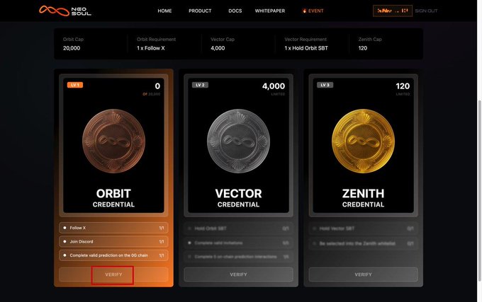 The image shows a computer screen displaying three different coin options for sale at an online marketplace called "NeoSoul". The coins are labeled with their names, such as " Orbit", "Vector", and "Zenth". There is also a button on the screen that says "Reserve" or "Reset", which could be used to change the coin selection. The post mentions that there will be a launch of new coins in the next few days, possibly with a focus on the "Orbit 50,000" coin and the "Zenth" coin.