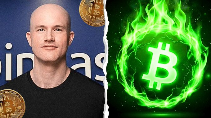 The image features a man with a green Bitcoin logo, which is slightly cut off and appears to be a flame. The background of the image shows the Bitcoin logo in its entirety. In the foreground, there is a photo of a bald person wearing black clothes that also has a Bitcoin logo at their head. The image seems to discuss the potential value of Bitcoins being $126,000, but the post does not provide any additional context or information about Bitcoin itself or the man's involvement with it.