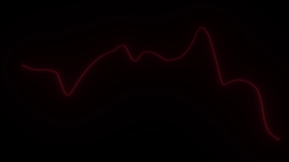 The image features a black background with a red line that appears to be curving upwards, creating an illusion of movement or a wave-like pattern. The text "Pharaoh's next evolution is live. Experience Pharaoh DLMM pools and our all-new UI NOW at phar.gg" is displayed in the corner of the image, which seems to be related to the content of the post.