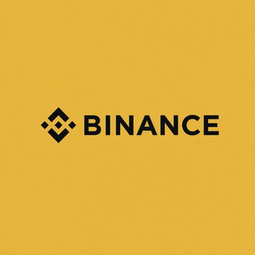 The Binance logo is displayed on a yellow background, representing the company featured in the news about its $100 million private placement purchase of Circle shares and a new five-year commercial agreement involving USDC stablecoin holdings.