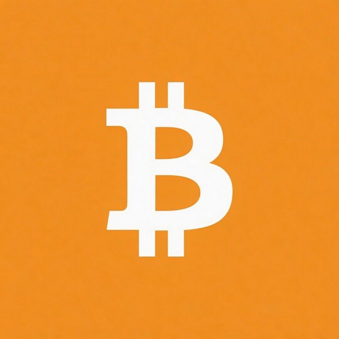 In the image, there's a white Bitcoin symbol positioned slightly below the top left corner. The background color of the image is orange, with an "X" shape situated at the bottom left corner. The caption next to this image reads, "CZ said, 'US banks are buying Bitcoin.' Next bull market will be CRAZY!'" This text seems to be related to a discussion about Bitcoin and its potential impact on future financial markets.