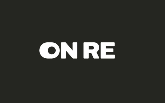 The image features an advertisement for "On Re" written in white letters against a black background, with the words "On Re" positioned at the center of the frame. The text appears to be in a serif font style, which gives it a more formal and professional look. The overall layout is simple yet effective, drawing attention to the main message: "On Re."