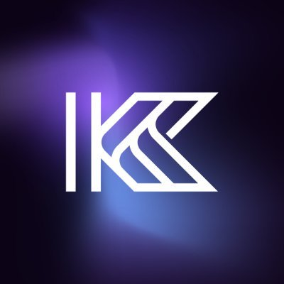 A glowing white 'IKC' logo appears against a dark purple and blue gradient background.