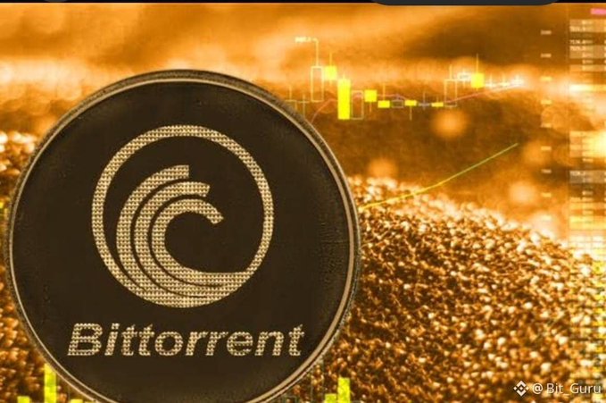 The image features an illustration with a circular logo surrounded by tiny bubbles floating around it against a background filled with gold particles. The text above the logo reads "BTTC Bitorternt" and below it mentions that if the coin reaches $0.01, the person holding it would have a $120,000 return on their investment.
