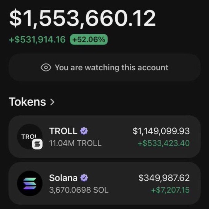The image shows a screen with various game elements, such as a black background, different colored circles displaying logos or names of games (such as $Troll, $SpaceX, $Buttcoin), and numbers representing money values for the respective games. The post seems to be encouraging people to play these games by offering financial rewards in return for their time spent playing them.
