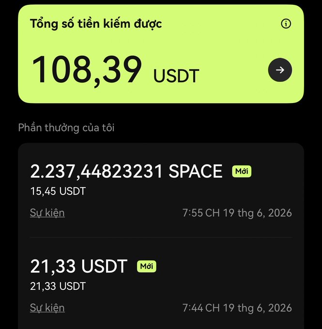 The image shows a phone screen displaying two different currency values for USDT transactions. One value is in Thai Baht (สวัสดียงระมาล), while the other value is in US dollars (€). The text on the screen indicates that the user has sent money to someone in Thailand, and it also mentions an event called "The OKX event".