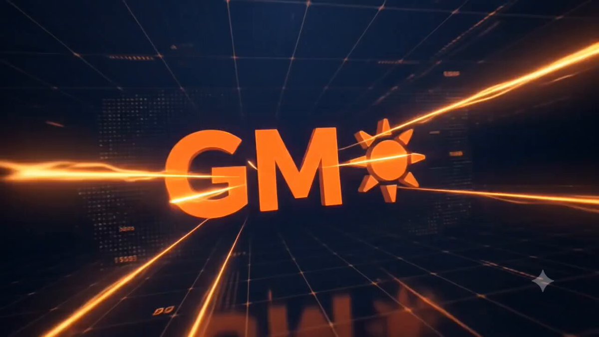 The image features a large orange logo with the word "GMO" written in white letters, surrounded by yellow lines that create an illusion of rays coming out from the center. The background appears to be black, but there are some white elements present as well. The text on the image reads: "GMIDEN 30 seconds won't do justice, but here'S a glimpse @0xMiden is quietly building: ◈ Edge execution ◈ Zero-knowledge applications ◈ Privacy by default ◈ Post-quantum infrastructure Not every revolution is loud, and it's time to focus on what matters. @midenmonk". The image seems to be related to the post about GMO, as indicated by the text and the logo design.