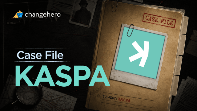 The image features a book titled "Case File Kaspa" with an arrow pointing towards it, suggesting that it's a case file related to Kaspa. The title of the post reads "Case File Kaspa", indicating that this is a discussion or review about the Kaspa case file.
