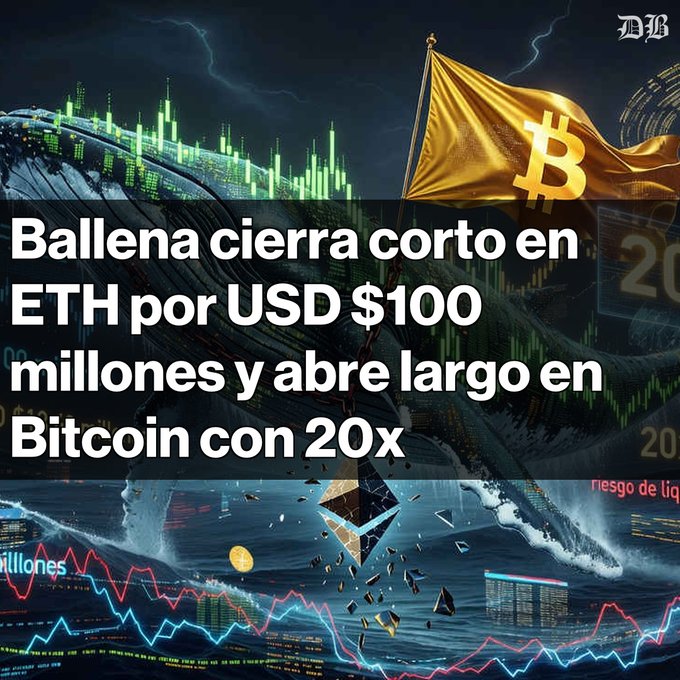 The image features a scene with a wave crashing over a large building that represents Bitcoin. The wave is set against a dark backdrop of a night sky, and there are two flags visible - one with a golden hue representing Bitcoin and the other with a white hue symbolizing Ether (ETH). The text on the image states that a group of people have set off a chain reaction involving Bitcoins resulting in an equal value of $260.000 being gained or lost in US dollars. This suggests that the Bitcoin scenario depicted is related to the cryptocurrency market, and it could be seen as a significant event within this market.