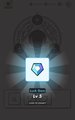 The image shows a STEPN app screen displaying a glowing shoe NFT sneaker icon with an XP/level indicator reading "Lv.4" and surrounding stats, reflecting the post's enthusiasm about continuing to believe in a bright future through STEPN's Polygon Realm in Japan (P国).