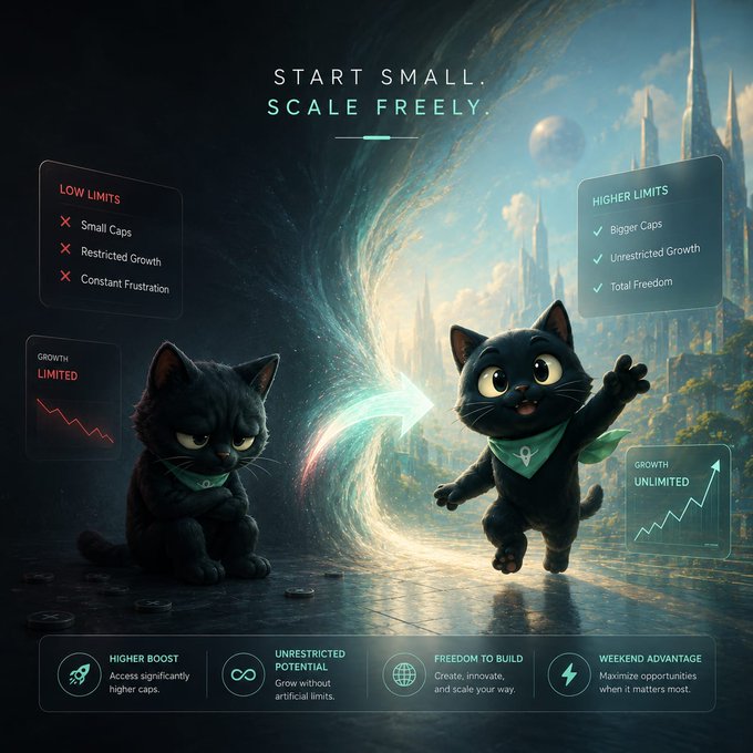 The image features two black cats sitting next to each other with one cat wearing a green bandana. The background of the image depicts a city skyline with buildings and a bridge. Below the image, there are descriptions related to the content displayed on the poster.
