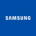 The image shows the SAMSUNG logo, which is relevant to the post discussing South Korea's $14B AI investment and its impact on leading tech companies like Samsung. The post highlights Samsung as one of the key beneficiaries of this investment, with trading opportunities available for Samsung-related leveraged tokens on Bitrue.