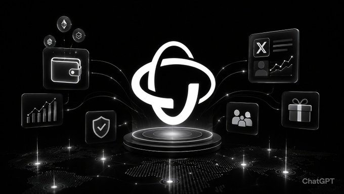 The image features an abstract design with a white circle containing a "J" inside, surrounded by various icons representing different aspects of online communities or social media platforms. The icons include logos for Facebook, Twitter, Instagram, and other popular social networking sites. The overall layout suggests that these platforms are evolving to measure not only the number of likes or followers but also the impact users have on their respective networks. This shift in focus is likely due to the rise of reputation-based platforms, which aim to create a more inclusive and diverse online environment by valuing contributions over mere activity metrics.