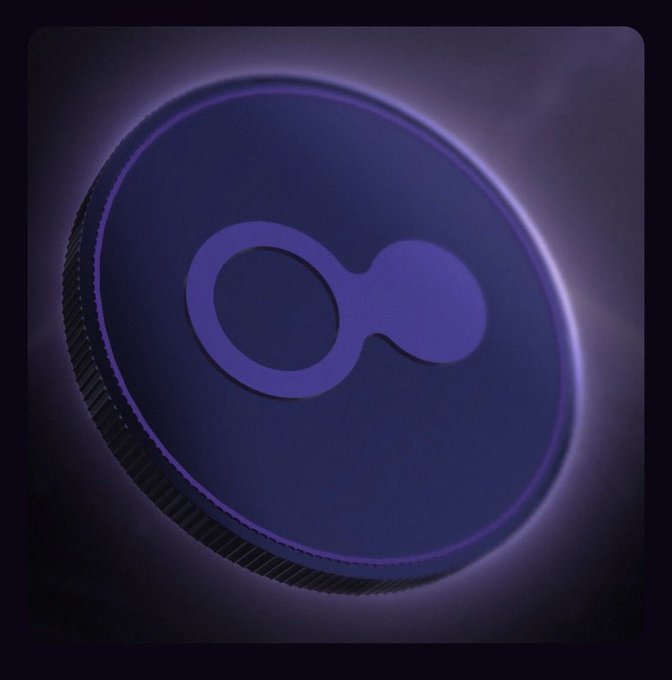 A dark, stylized render of a circular Moonclave card featuring its distinctive purple interlocking "infinity-style" logo at the center, glowing softly against a black background. The image visually represents the newly claimed Moonclave Card mentioned in the post, aligning with the user's reflection on rewarding genuine community participation.