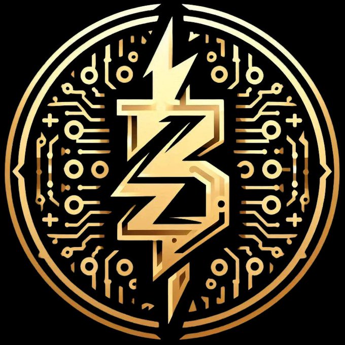 A gold and black circular emblem featuring a stylized 'Z' lightning bolt over a circuit board pattern is displayed.