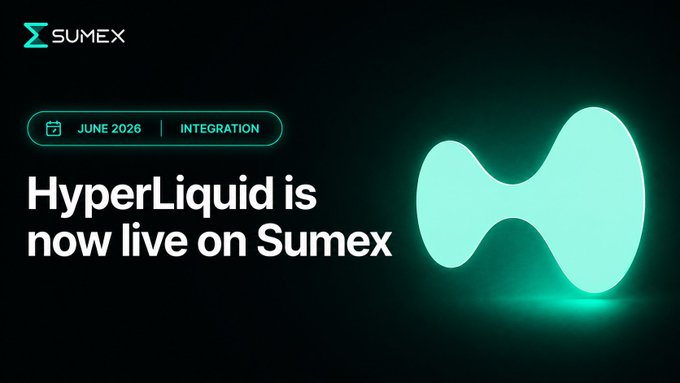 The image features a logo for Hyper Liquid, which is now live on Sumex. The logo consists of two green circles connected by a line, symbolizing the concept of liquidity within the cryptocurrency space. The text "HyperLiquid is now liquid on Sumex" indicates that the Hyper Liquid trading platform has been integrated into Sumex and is ready to be used for trading purposes. This integration allows users to access the Hyper Liquid trading system directly from Sumex, enhancing their trading experience and providing them with a seamless user interface.