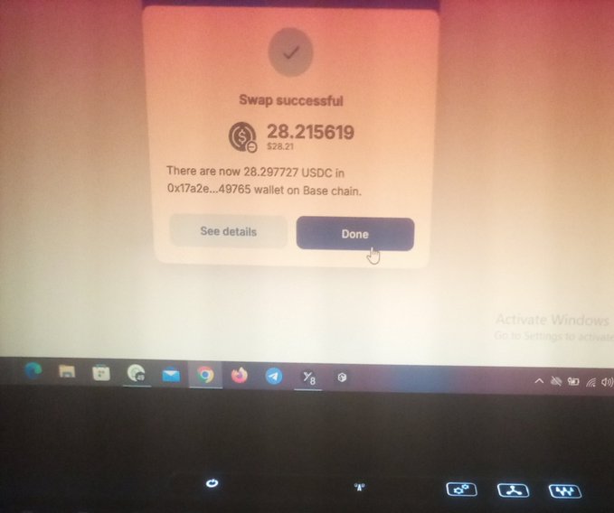 The focus of this image seems to be highlighting an interesting feature of the cryptocurrency named @DustswapOnBase, which goes beyond a typical "swap and go" experience. It allows users to see details about transactions and make changes directly on their computer screens. This interactive approach makes it feel like they are actively involved in managing their digital assets rather than just transferring them from one place to another without much interaction or involvement at the moment.