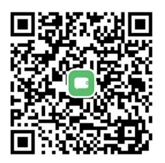 A QR code with a green chat-bubble icon in the center, designed to direct viewers to the $LAIKA community's Debox group, complementing the post's invitation to join the community at the provided m.debox.pro link.