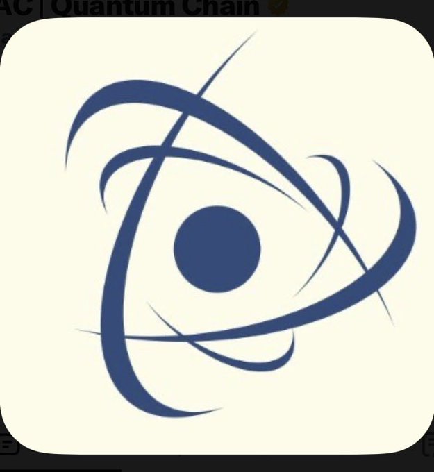 A digital logo featuring a stylized atom design in dark blue with intersecting orbital lines and a central dot.