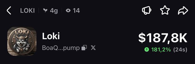 The image shows a screenshot of a social media platform, where there are two posts related to the game "Loki". The first post is about a person named Loni who has won $SOL address like & RT Quoted post one winner in 24 hours. The second post is about a game called "BoaQ. Pump", which costs $SOL address like & RT Quoted post one winner in 24 hours. Both posts are related to the game "Loki" and have been shared by users on social media platforms, creating an interesting conversation around these gaming experiences.