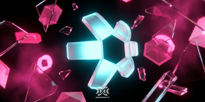 The image features a 3D rendering of a geometric design with a hexagon, surrounded by numerous other shapes including cubes and diamonds. The background is black, providing contrast for the colorful elements within the scene. The caption below the image reads "Quant Fusion Rollup Goes Live: 74 Blockchains, One Institutional Layer The world's first multi-ledger rollup is now on mainnet, exactly 10 years after @gverdian started @quantnetwork". This suggests that the image is related to a digital art piece or an advertisement for Quant Fusion Rollup.