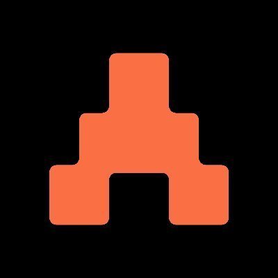 The image shows an orange stylized "A" logo on a black background, featuring a tiered, pyramid-like structure that suggests security or hierarchical data protection. This visual ties directly to the post's message about The ARC Terminal's privacy-first architecture, symbolizing the layered, trustless design that minimizes what any party can access rather than relying on user trust.