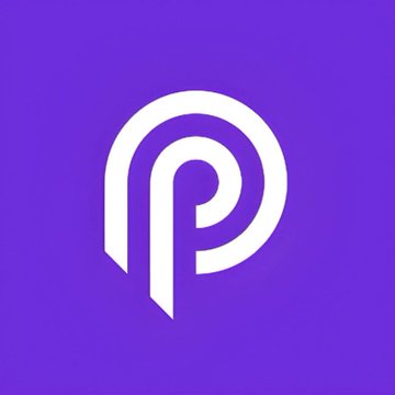 The purple and white logo of Polygon (POL), a cryptocurrency or blockchain network.