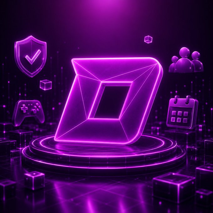 The image features a purple square with a black border, which appears to be a logo or symbol for Dropee. The logo is surrounded by various objects such as cubes, shields, and icons representing different gaming elements like controllers, keyboards, and mice. These objects are arranged in a way that they create an immersive scene of gaming-related items. The image also includes text that reads "T-1 THE CONVERGENCE POST Every major narrative on TON is starting to converge into one ecosystem play and that’s exactly why Dropee is getting impossible to ignore". This suggests that the image might be promoting a new game or product, possibly related to gaming.